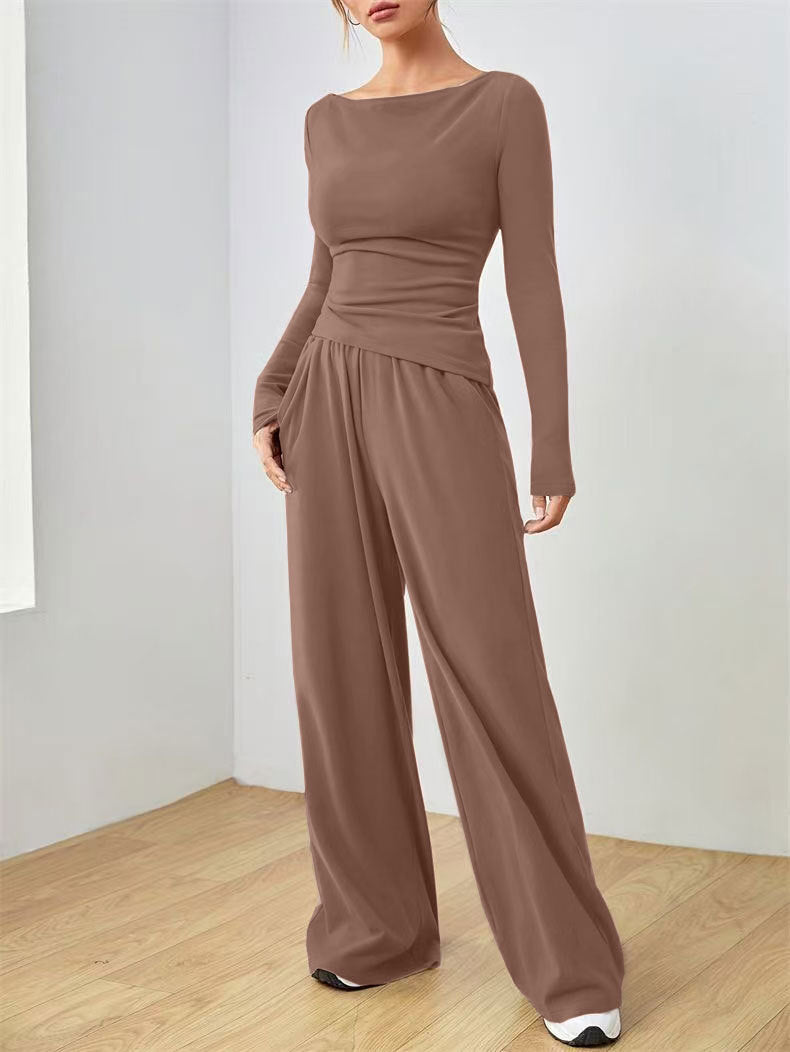 Women's Loose Two-piece Set Soft Glutinous Style Cover Suits