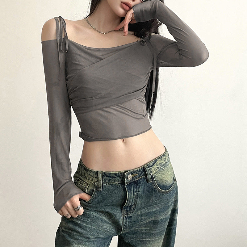 Women's Summer Fashion Solid Color Sling Sexy Tops
