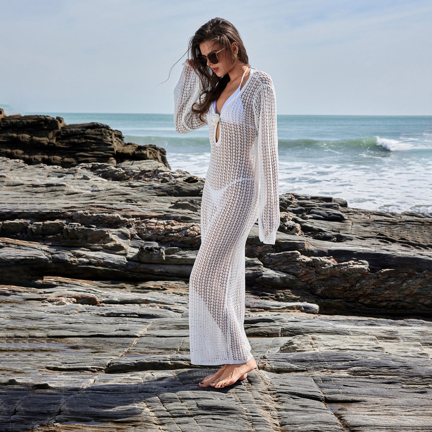 Women's Summer Street Hipster Knitted Pullover A- Dresses