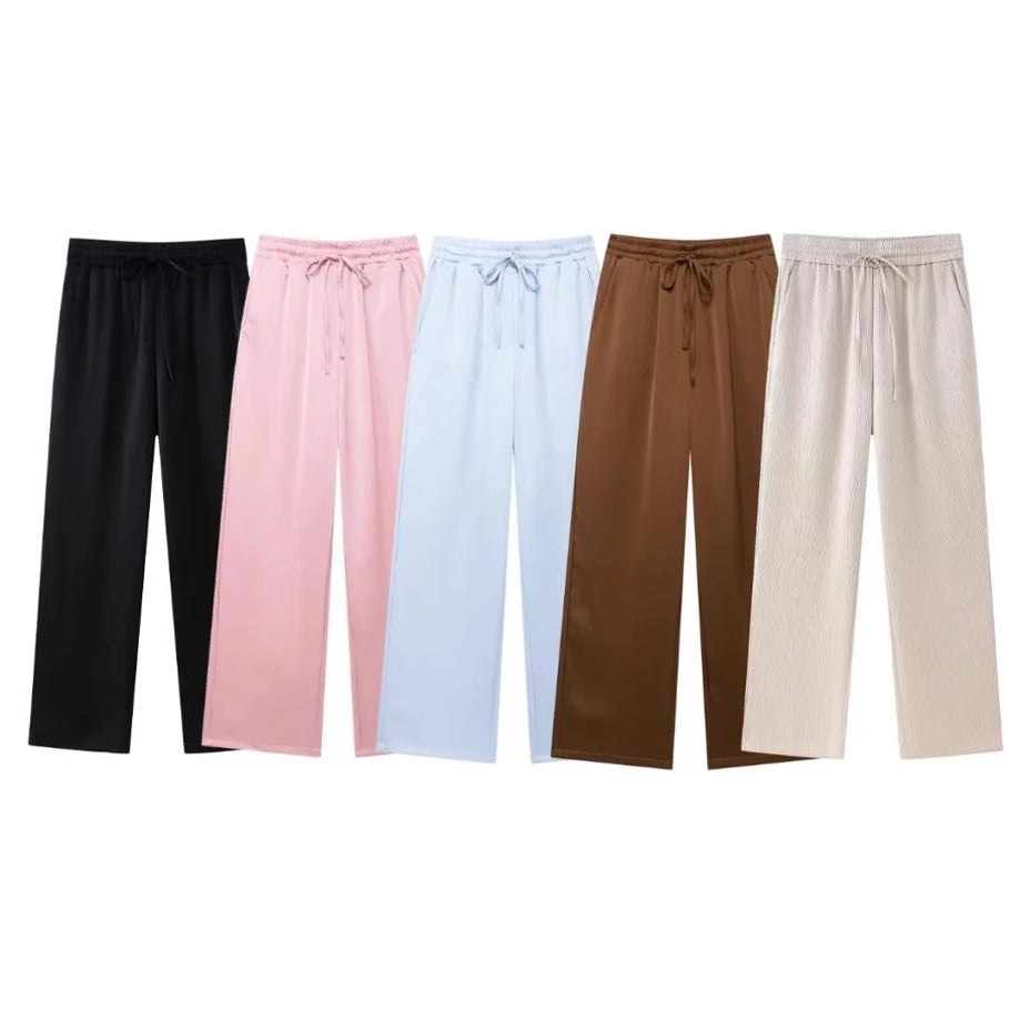 Women's Versatile Unique Ruffled Casual Trousers Suits