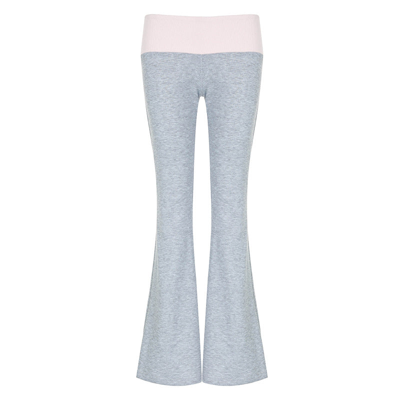 Women's Waist Low Casual Trousers Slim Fit Slimming Pants