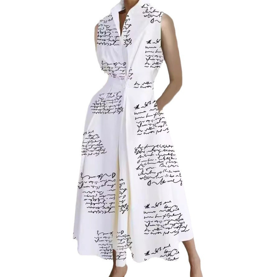 Women's Summer Commuting Fashion Solid Color Button Dresses