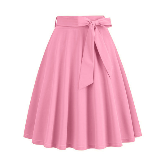 Women's Vintage Hepburn Style Large Swing Skirts