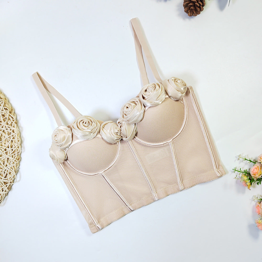 Outer Wear Mesh Beauty Back Underwear Tops