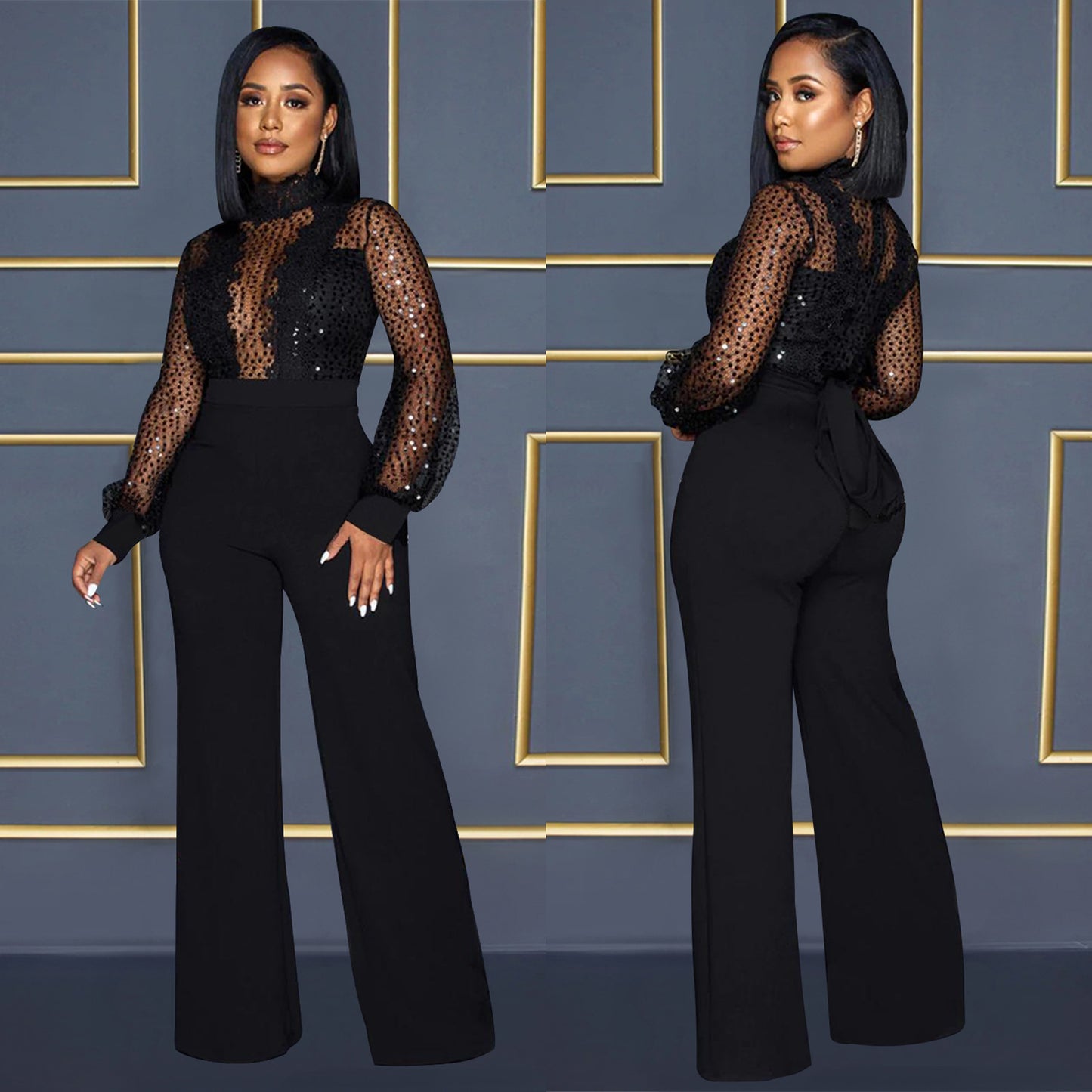 Women's Beautiful Fashion Wear Long-sleeved Trousers Suits