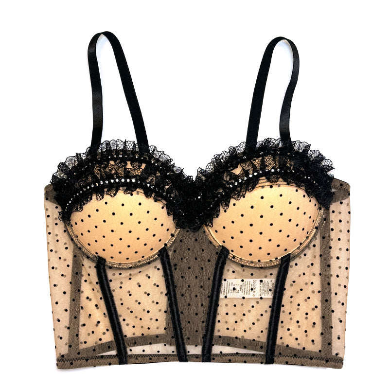 Sexy Lace Underwear Advanced Outerwear Fishbone Tops