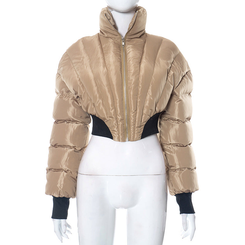 Women's Winter Solid Color Warm Bread Coats