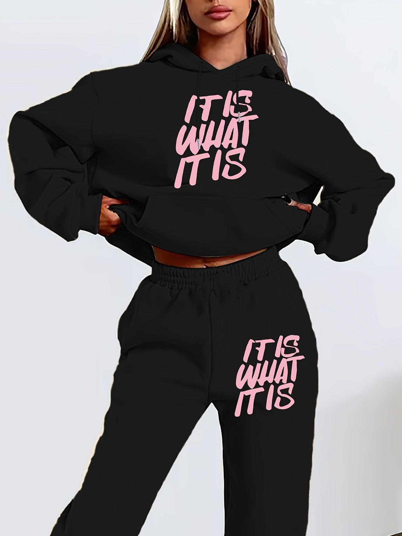 Women's Letter Printed Simple Autumn Long Sleeve Suits