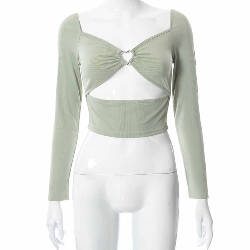 Women's Summer Hot Sexy Cross Hollow Out Blouses
