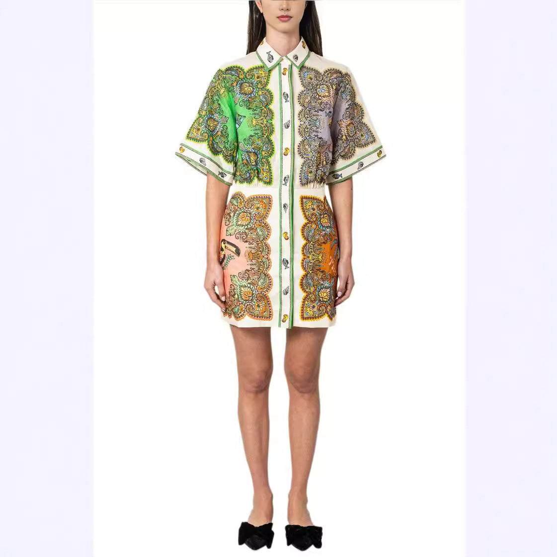 Shirt Dress Fashion Casual Slim Long Blouses