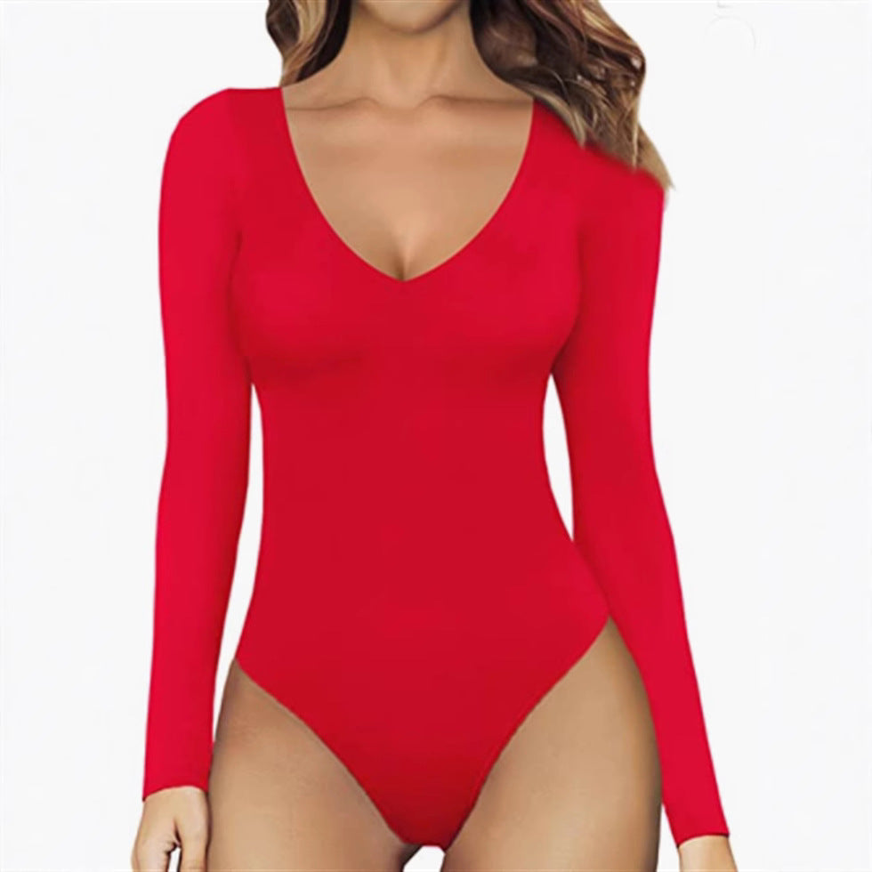 Women's Long Sleeve Slim Fit Trendy Jumpsuits