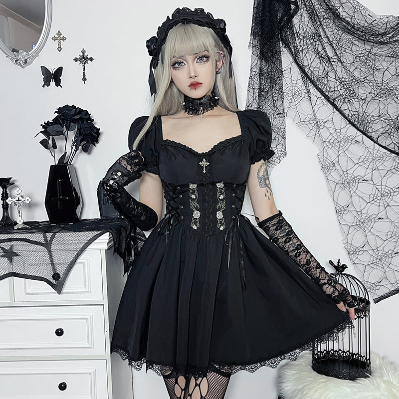 Elegant Street Design Summer Rose Slimming Dresses