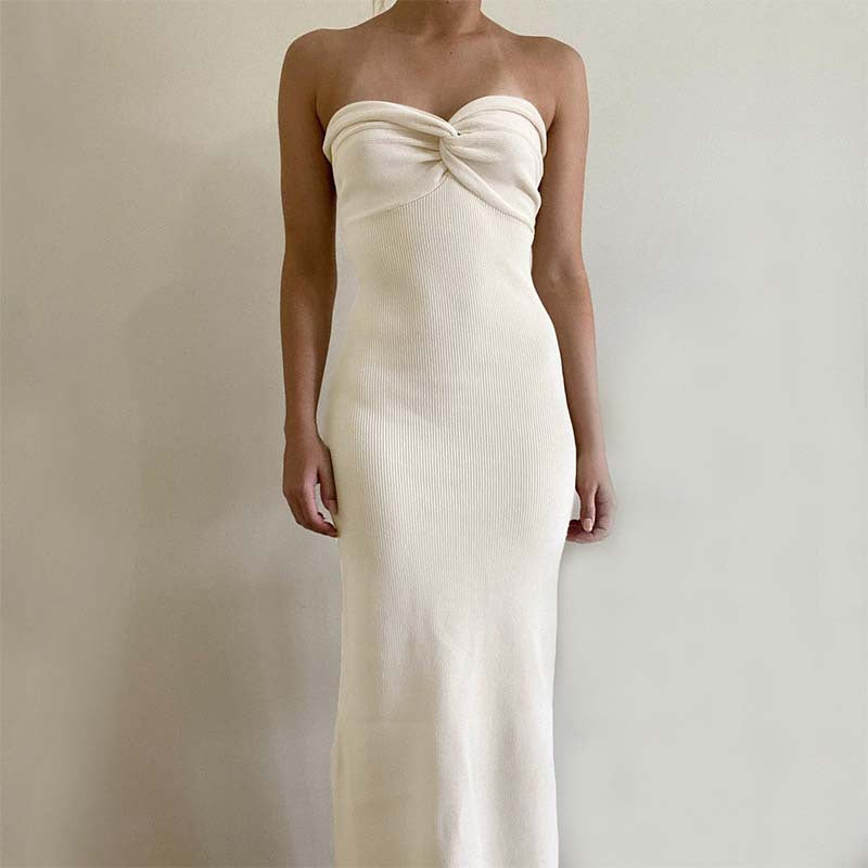 Hot Knitted Twist Fashion Sexy Wool Dresses