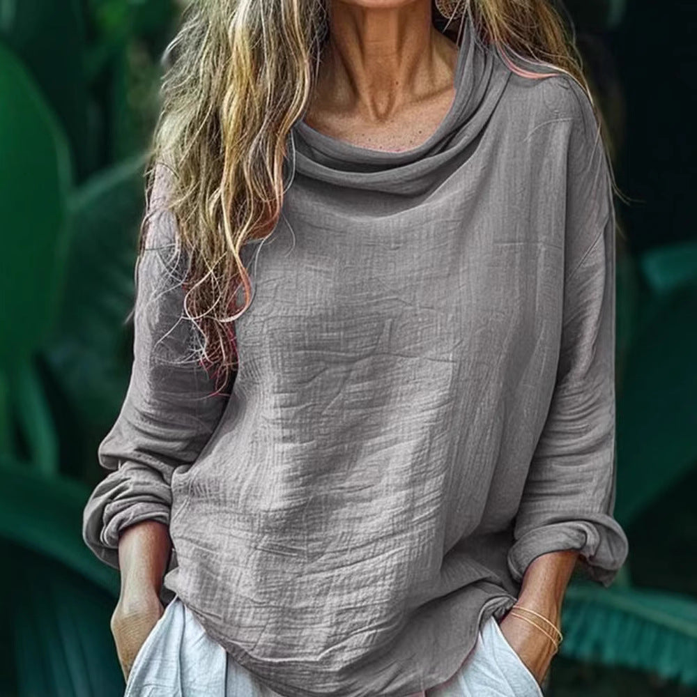 Women's Spring Casual Loose Stylish Long Sleeves Blouses