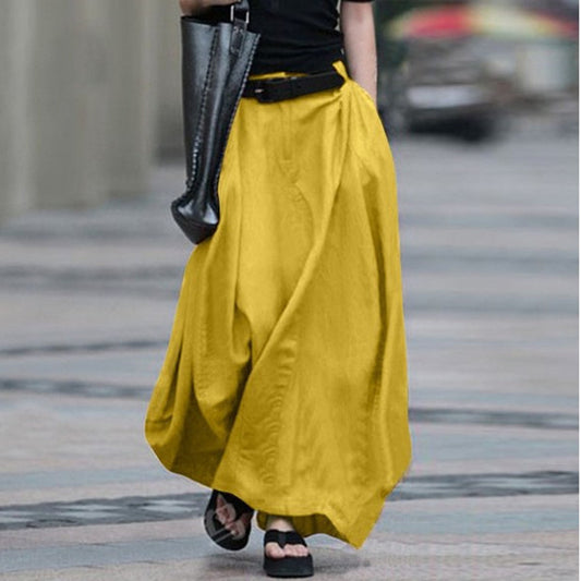 Women's Half-length Dress Large Swing A- Line High Waist Skirts