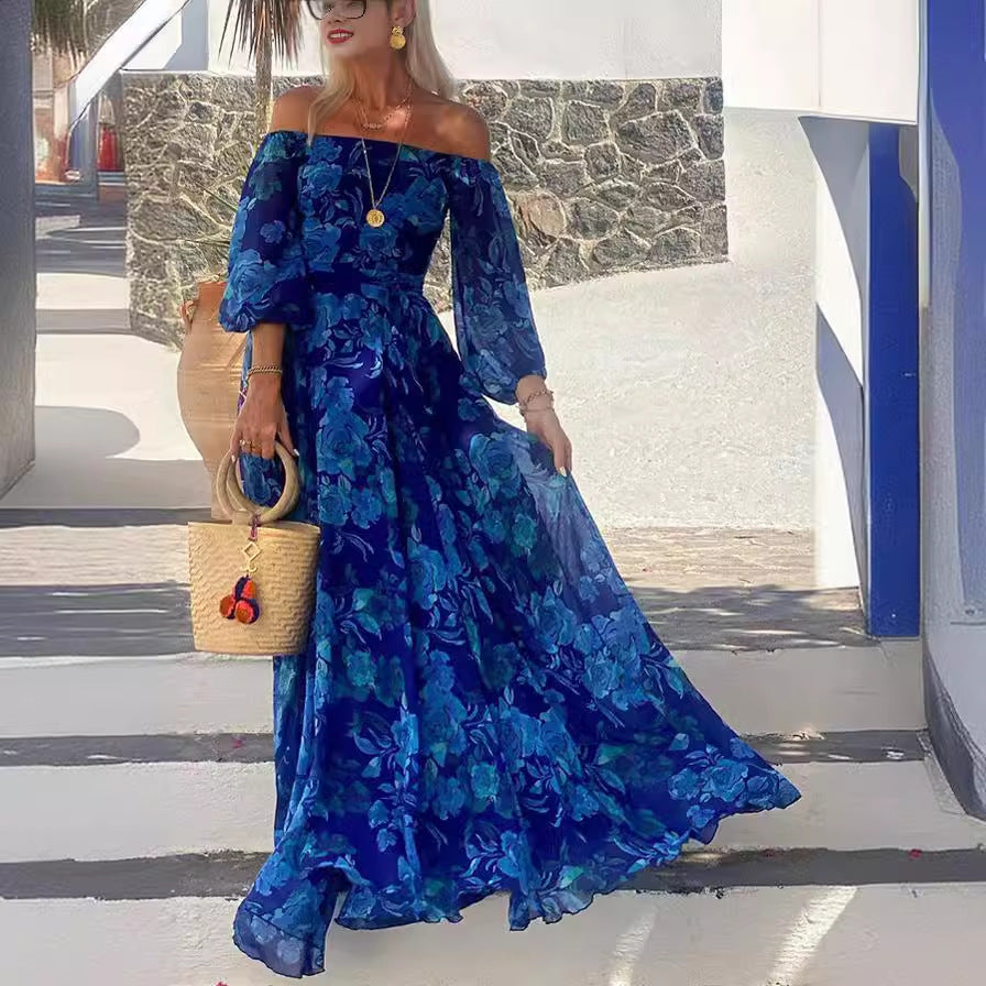 Sexy Printed Large Swing Maxi Dress Dresses