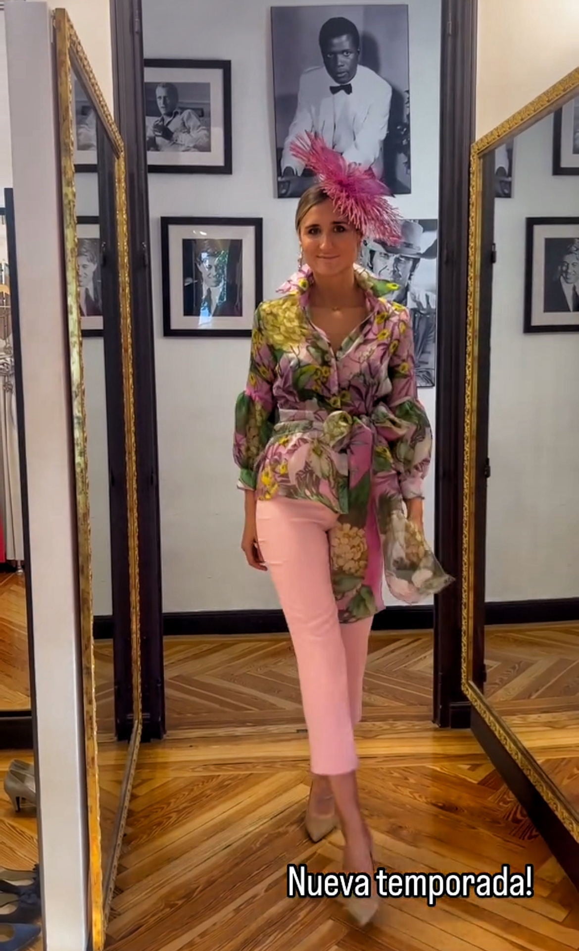 Women's Printed Elegant Young Long-sleeved Two-piece Set Suits