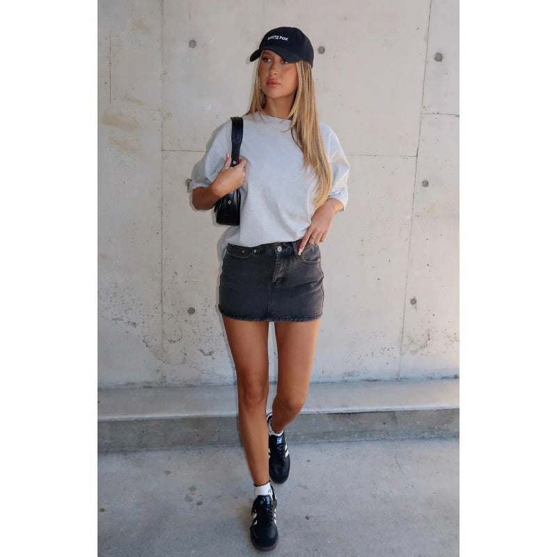 Women's Retro Slim Fit Stretch Fashion Casual Skirts