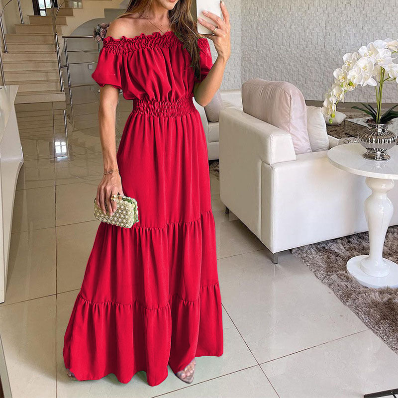 Women's Dress Spring Sleeve Long Pattern Dresses