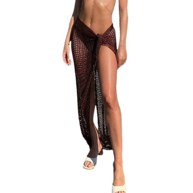 Beach Dress Knitted Holiday Strap Towel Blouses