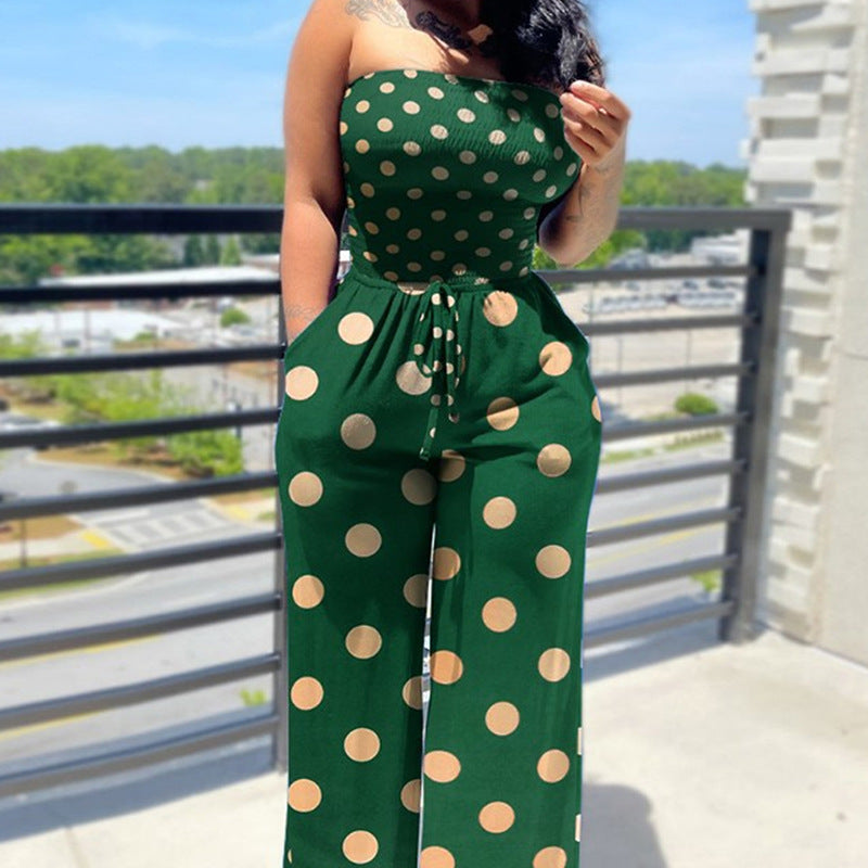 Tube Casual Temperament High Waist Sleeveless Jumpsuits