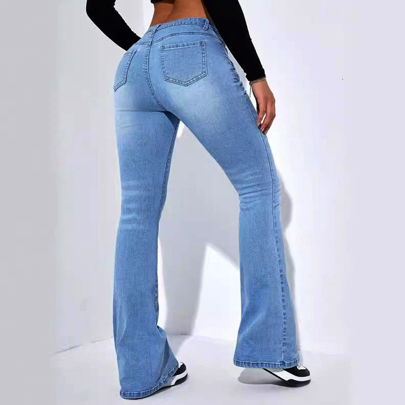 Straight Slim Fit Slimming Versatile Stretch Jeans