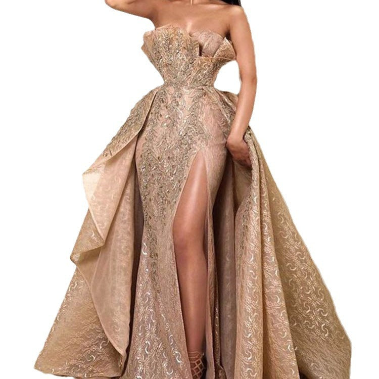 Women's Dress Sexy Tube Large Swing Elegant Tops