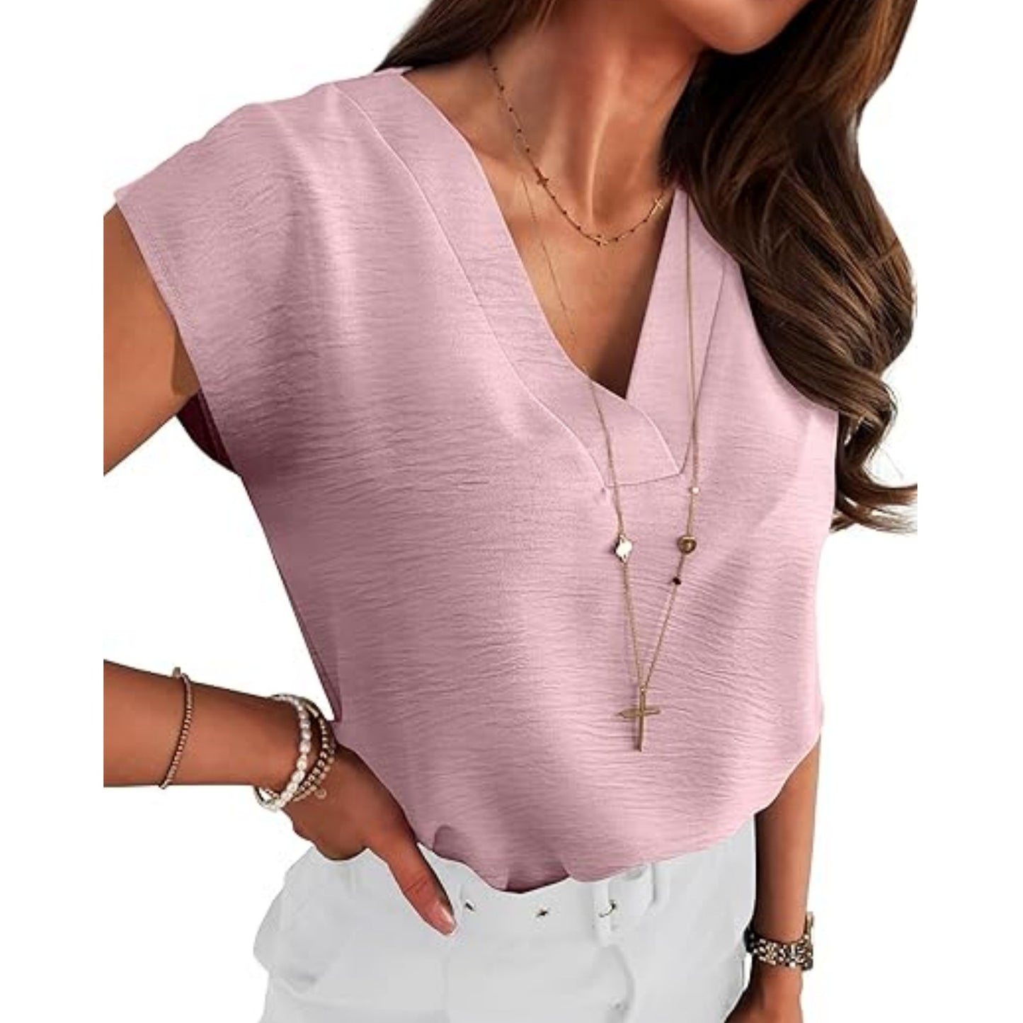 Women's Temperament Shirt Sleeve Pullover Sleeveless Blouses