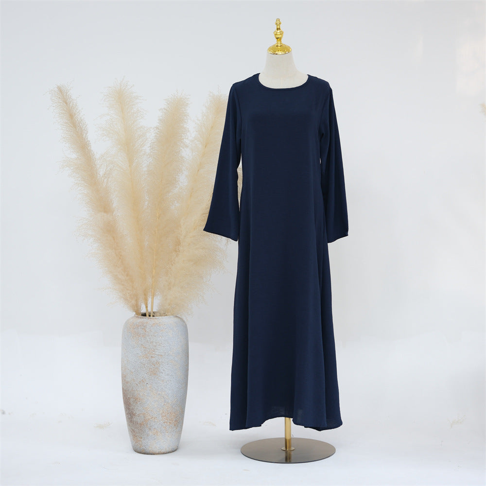 Casual Daily Solid Color Puff Sleeve Dresses