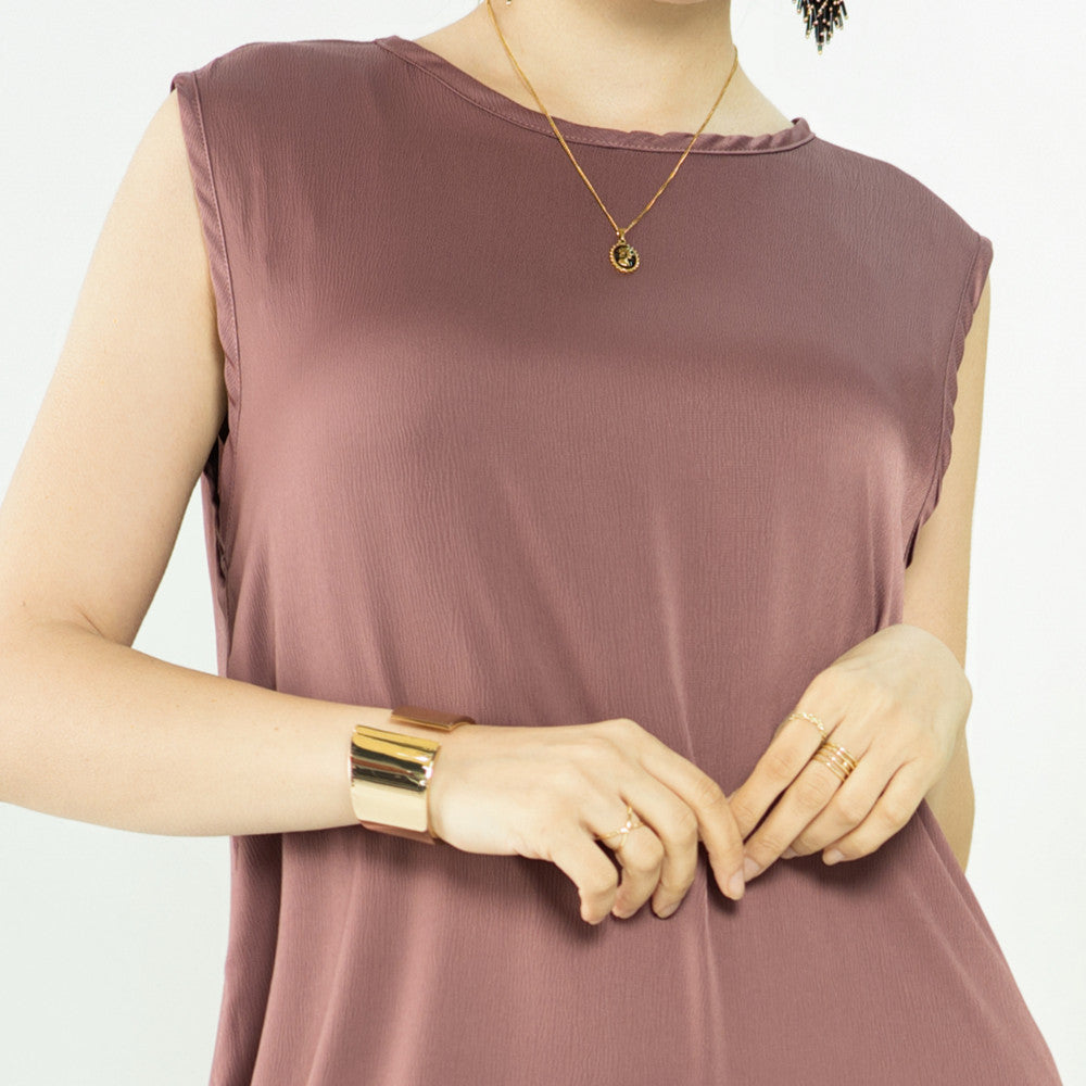 Stylish Turkish Solid Color Bottoming Dress Dresses