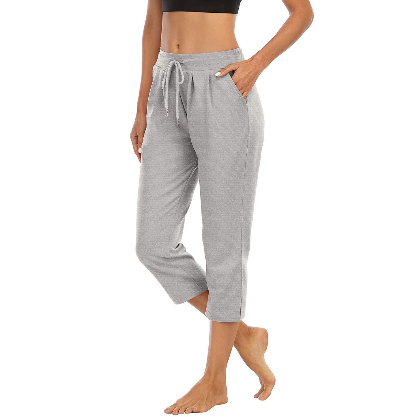 Women's Pocket High Sports Fitness Yoga Leisure Pants