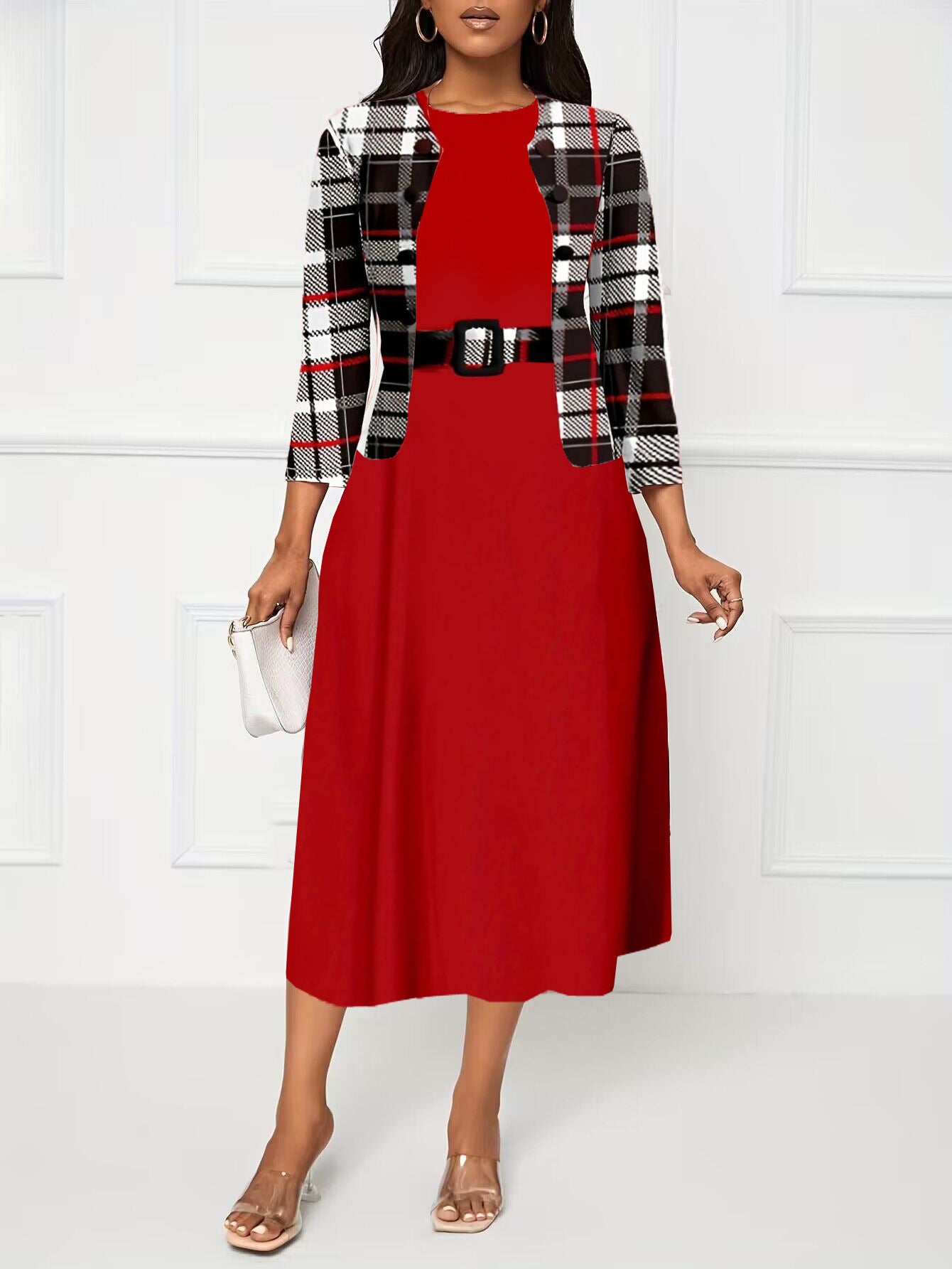 Attractive Fashion Creative Printed Two-piece Dress Dresses