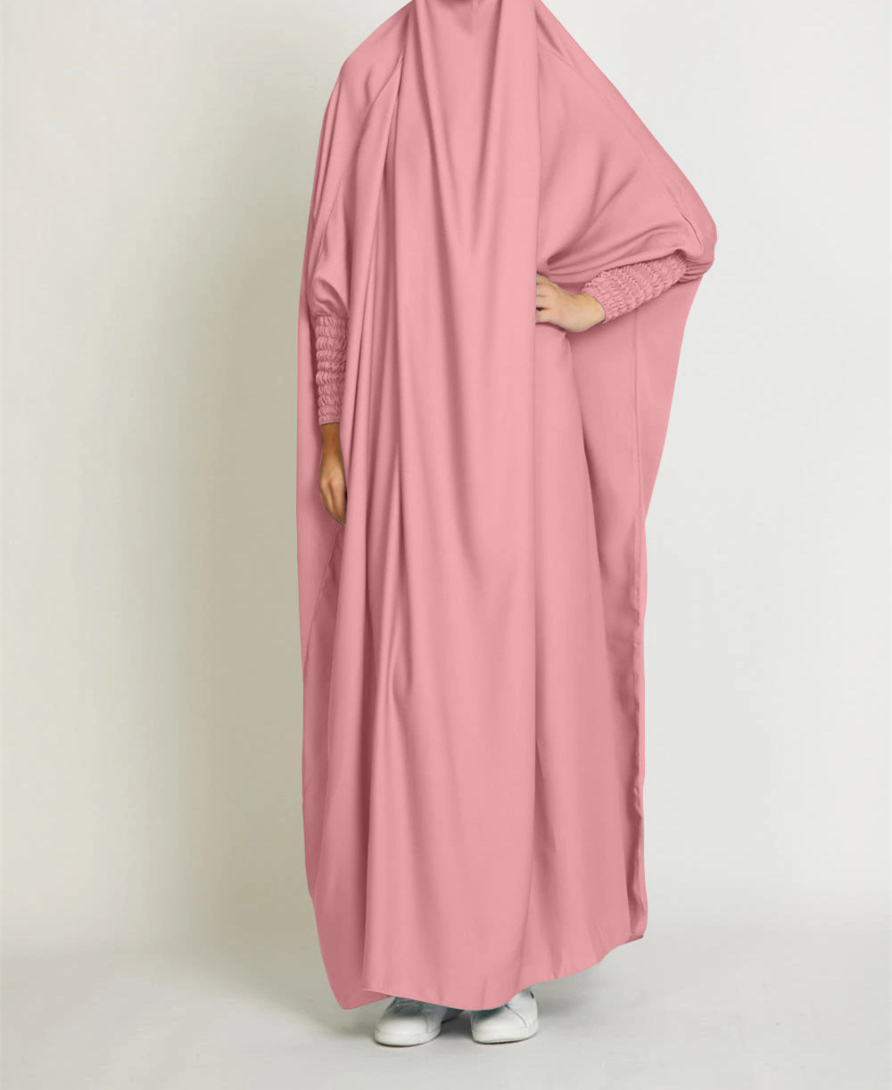 Turkish Swing Solid Color Robe Dress Dresses