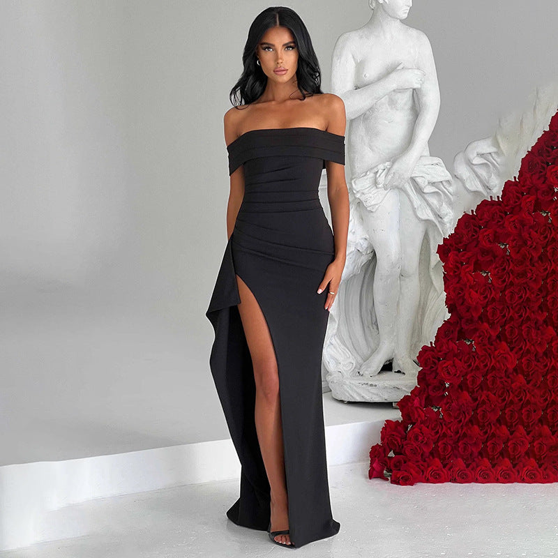 Women's Summer Elegant Party Split Fashion Sexy Dress