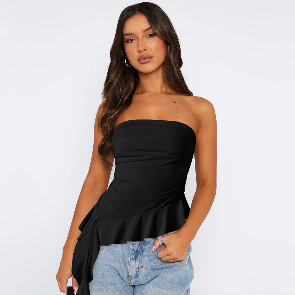 Women's Slim Fit Hot High-grade Outer Wear Tassel Tops