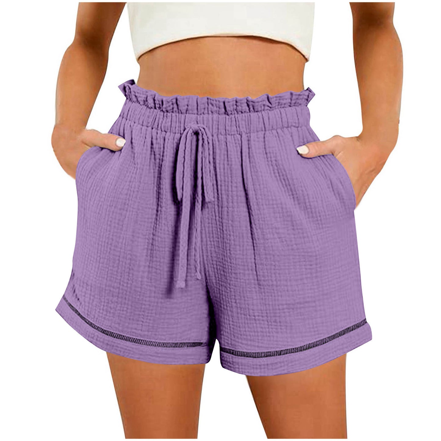 Women's Versatile Summer High Waist Loose-fitting Shorts