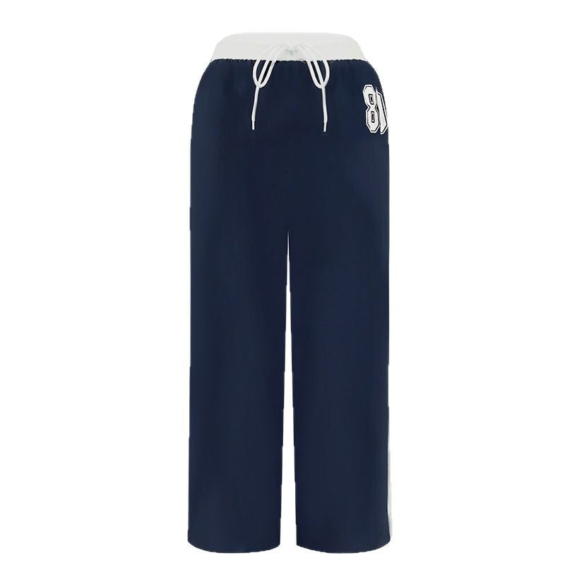 High Waist Loose Straight Casual Track Pants