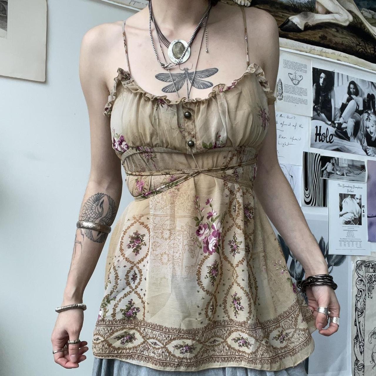 Women's American Retro Mori Style Irregular Niche Tops