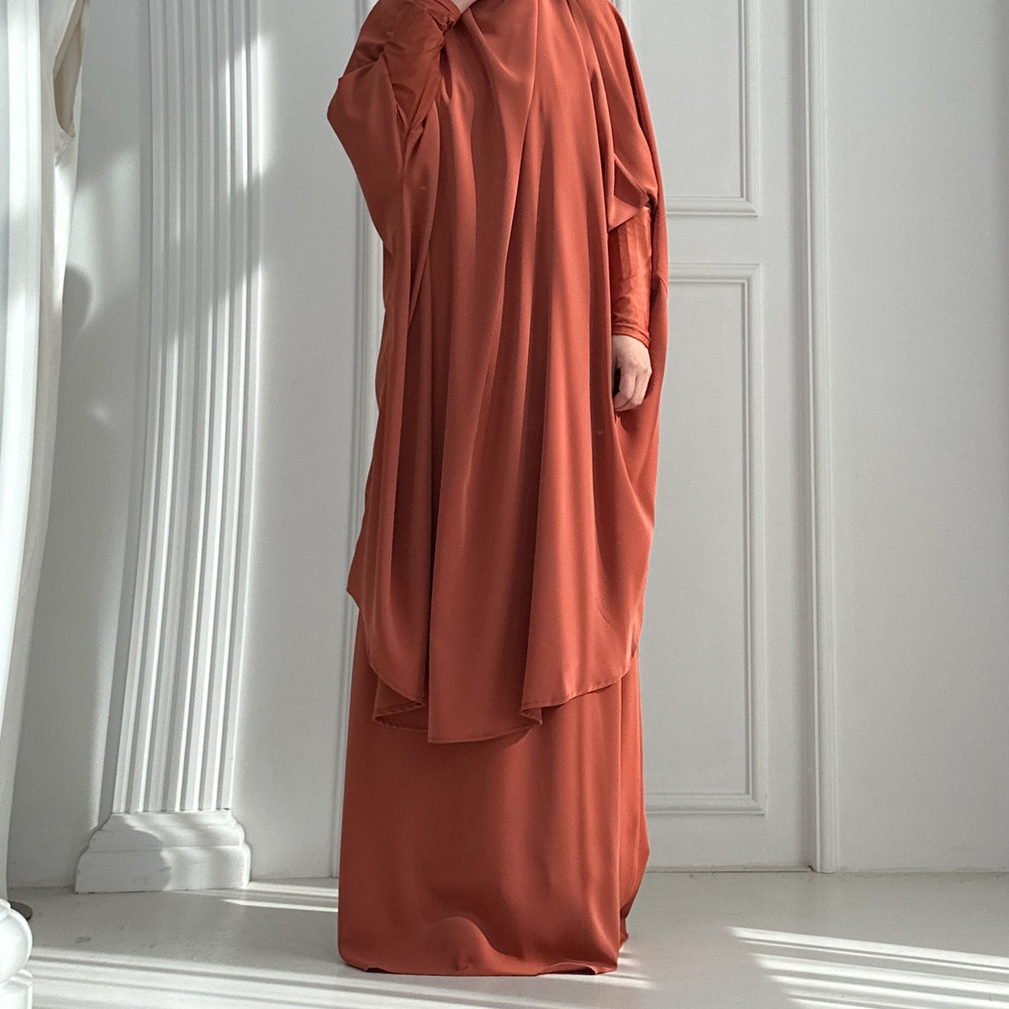 Attractive Large Swing Solid Color Two-piece Suits