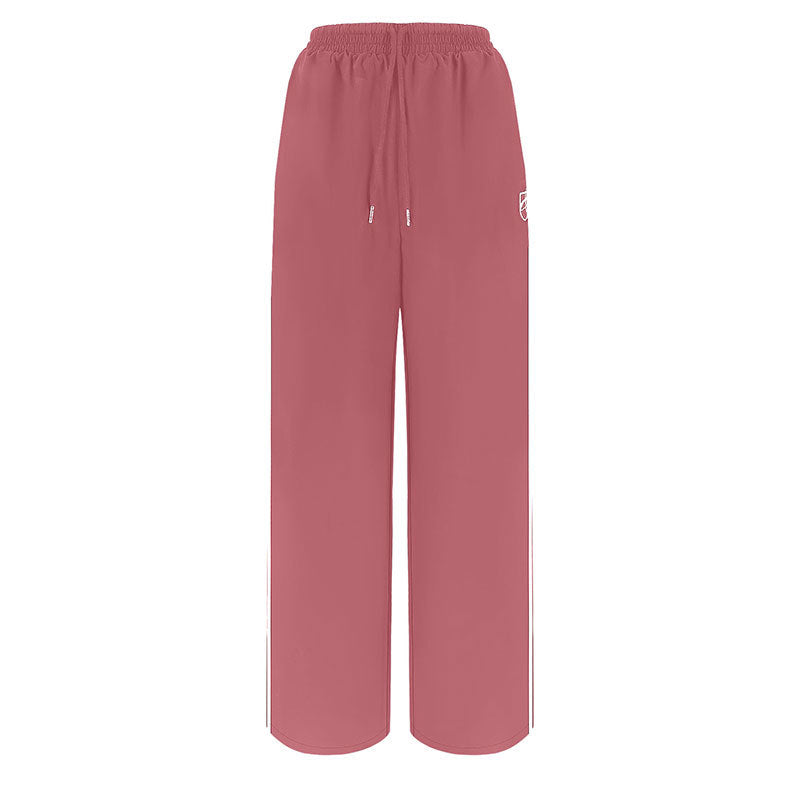 Women's Wide Leg Loose Drawstring Striped High Pants