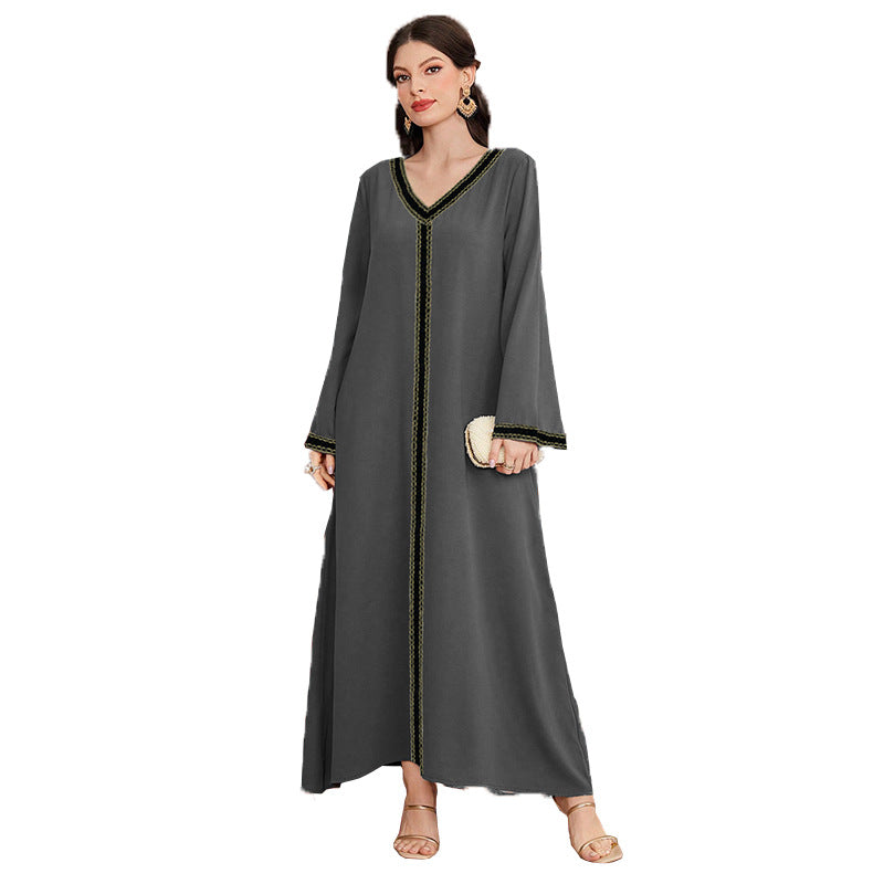 Women's With Label Temperament Loose Fashionable Embroidered Dress