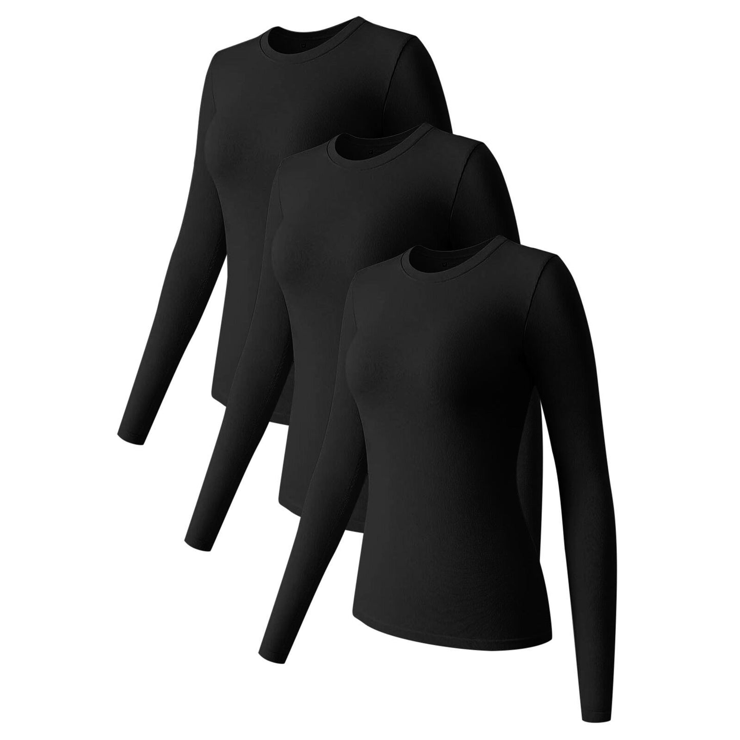Round Neck Stretch Bottoming Shirt Inner Wear Blouses