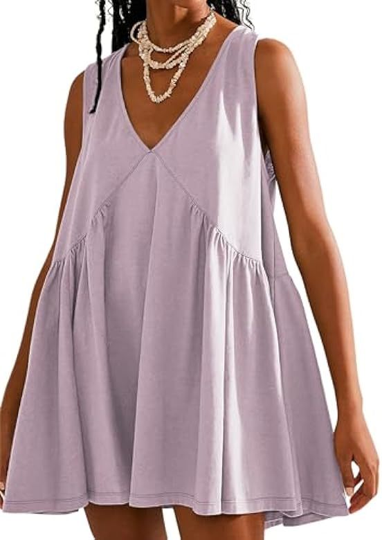 Women's Collar Sleeveless Pleated Pocket Dress Dresses