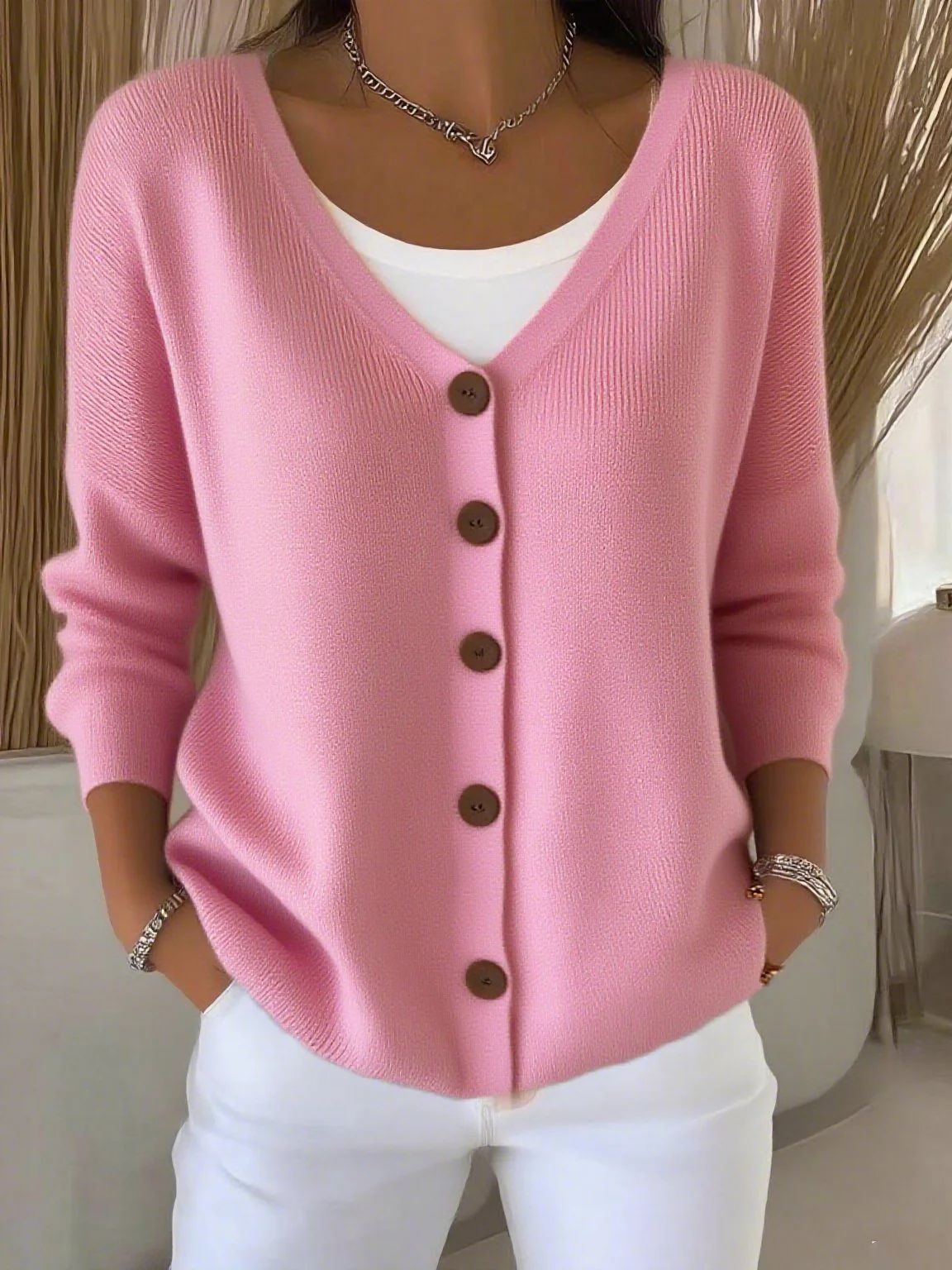 Durable Women's Knitted Casual Fashion For Cardigans