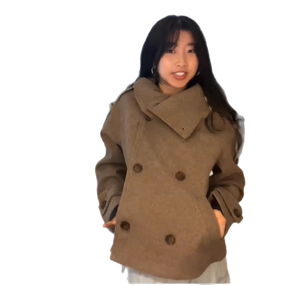 Comfort Casual Versatile Stand Collar Breasted Coats