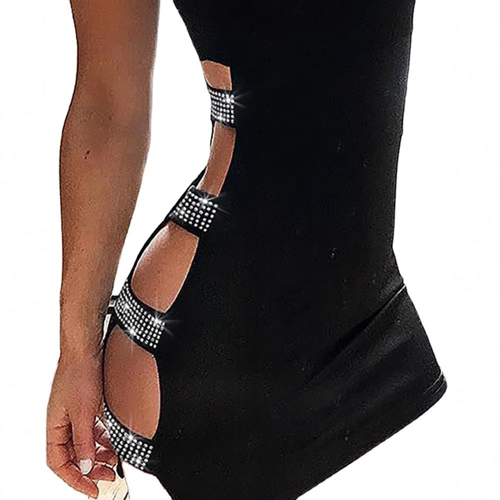 Heart Machine Hollow Miniskirt Bandage Nightclub Skirts