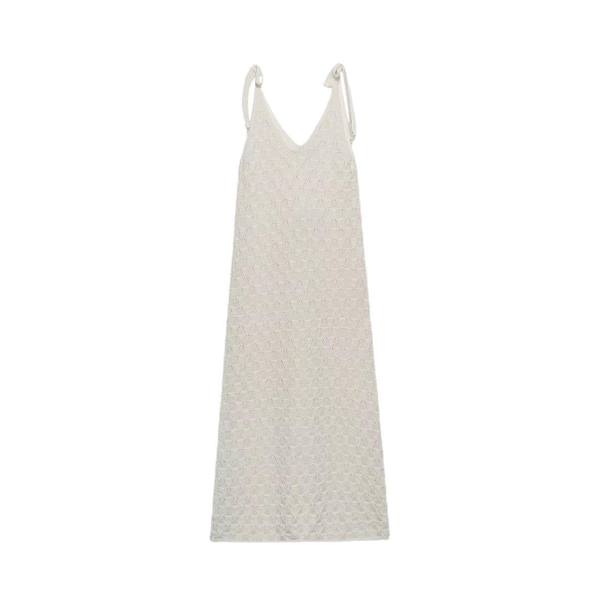 Women's Summer Versatile Fashionable Knitted Suspender Dress Dresses