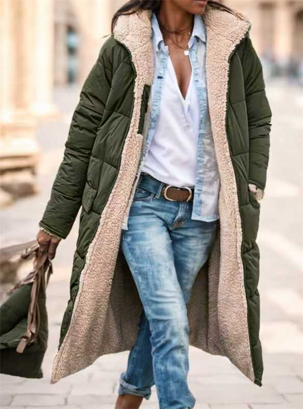 Unique Popular Trendy Long-sleeved Double-sided Thickened Coats