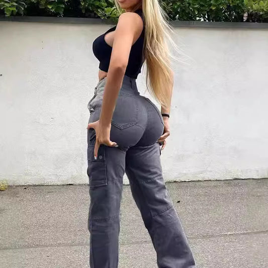 Women's Quality Hip Waist Fashion Stretch Street Jeans