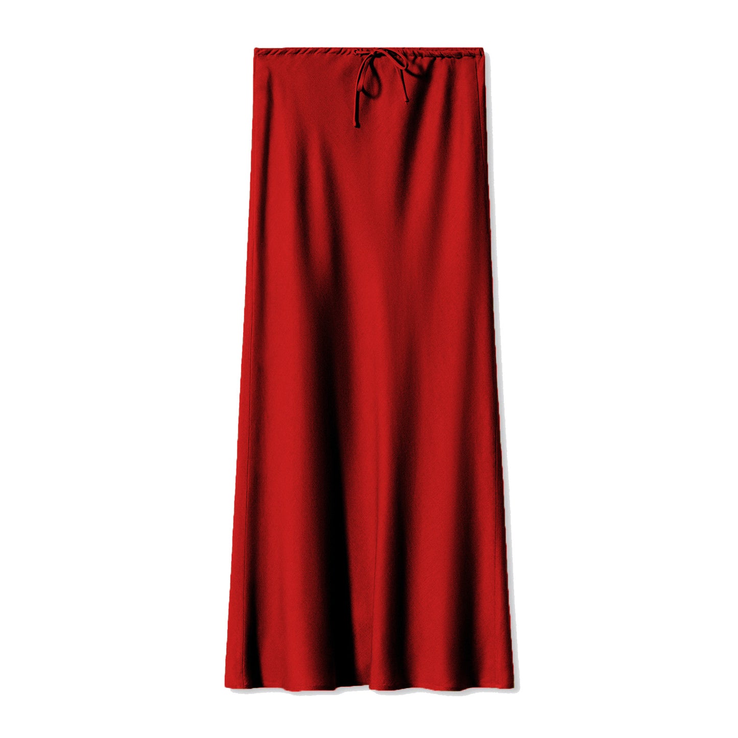 Women's High Quality Satin Long Dress Waist Skirts